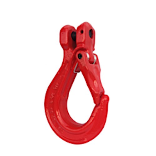 Clevis sling hook with forged latch grade 80 MC
