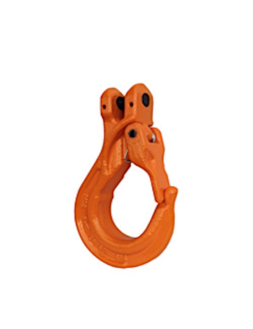 Clevis sling hook with forged latch grade 100 MCS