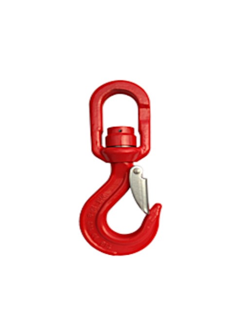 Swivel hook with bearing with latch grade 80 WHE
