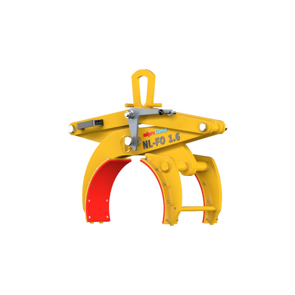 Round profile clamp with lining NL-FO