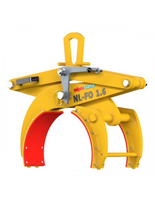 Round profile clamp with lining NL-FO