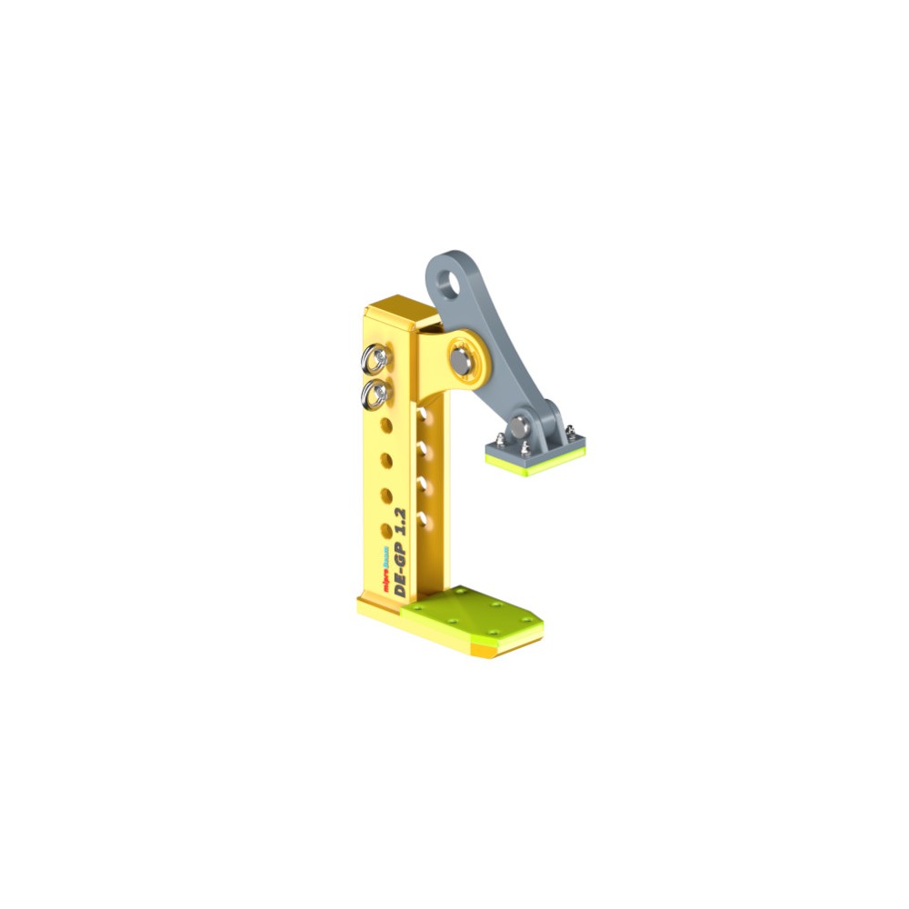 Plate clamp with height adjustment DE-GP - horizontal