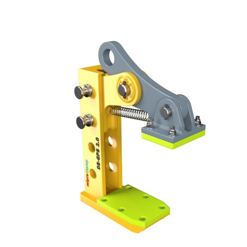Plate clamp with height adjustment DE-GPS - horizontal