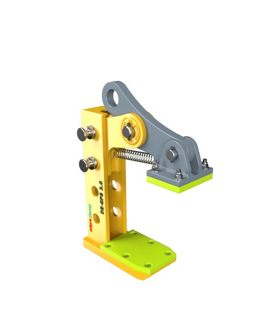 Plate clamp with height adjustment DE-GPS - horizontal