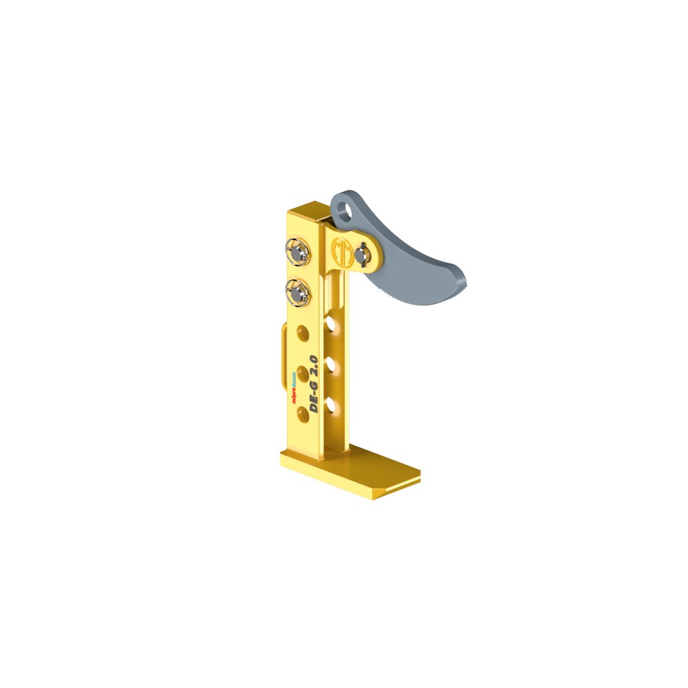 Plate clamp with height adjustment DE-G - horizontal