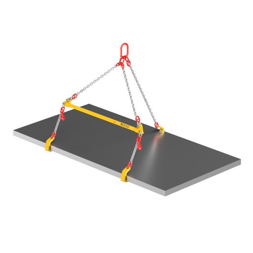 Clamp + lifting beam DE-Z - horizontal