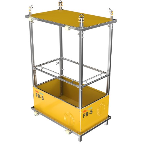 Crane suspended man lifting basket, bolted FR-S