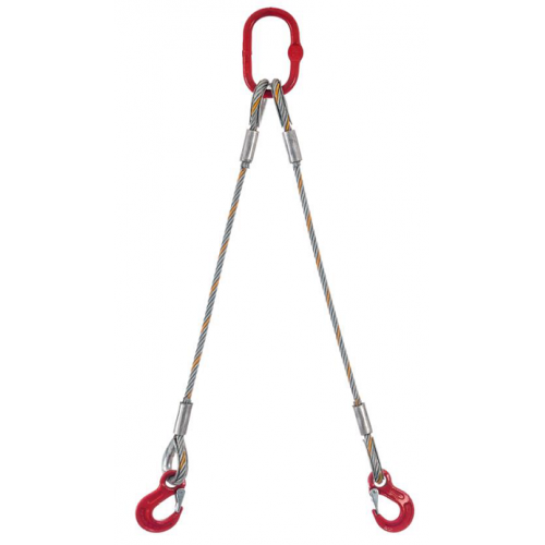Wire rope sling 2-leg type F