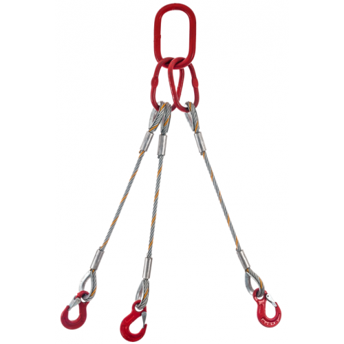 Wire rope sling 3-leg type F