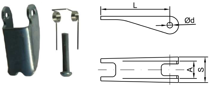 Safety latch for WHE hooks S-WHE